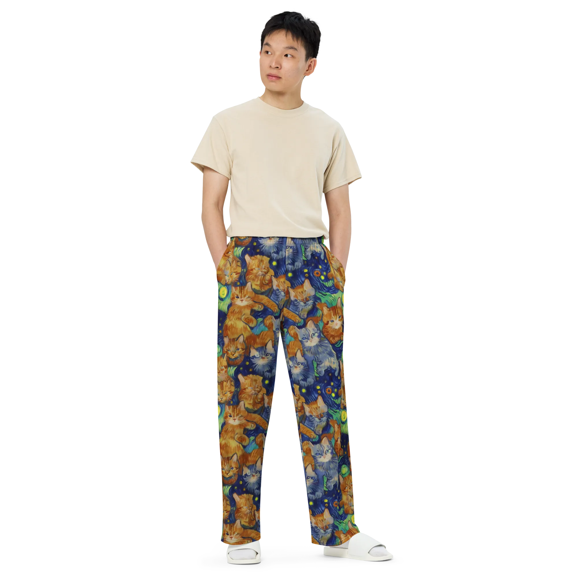 Celestial Claws on Wide-Leg Pants — Front