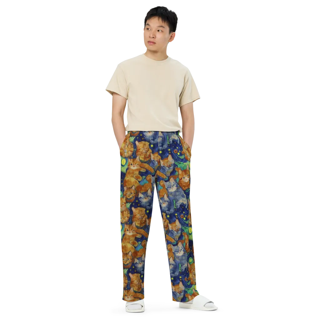 Celestial Claws on Wide-Leg Pants — Front