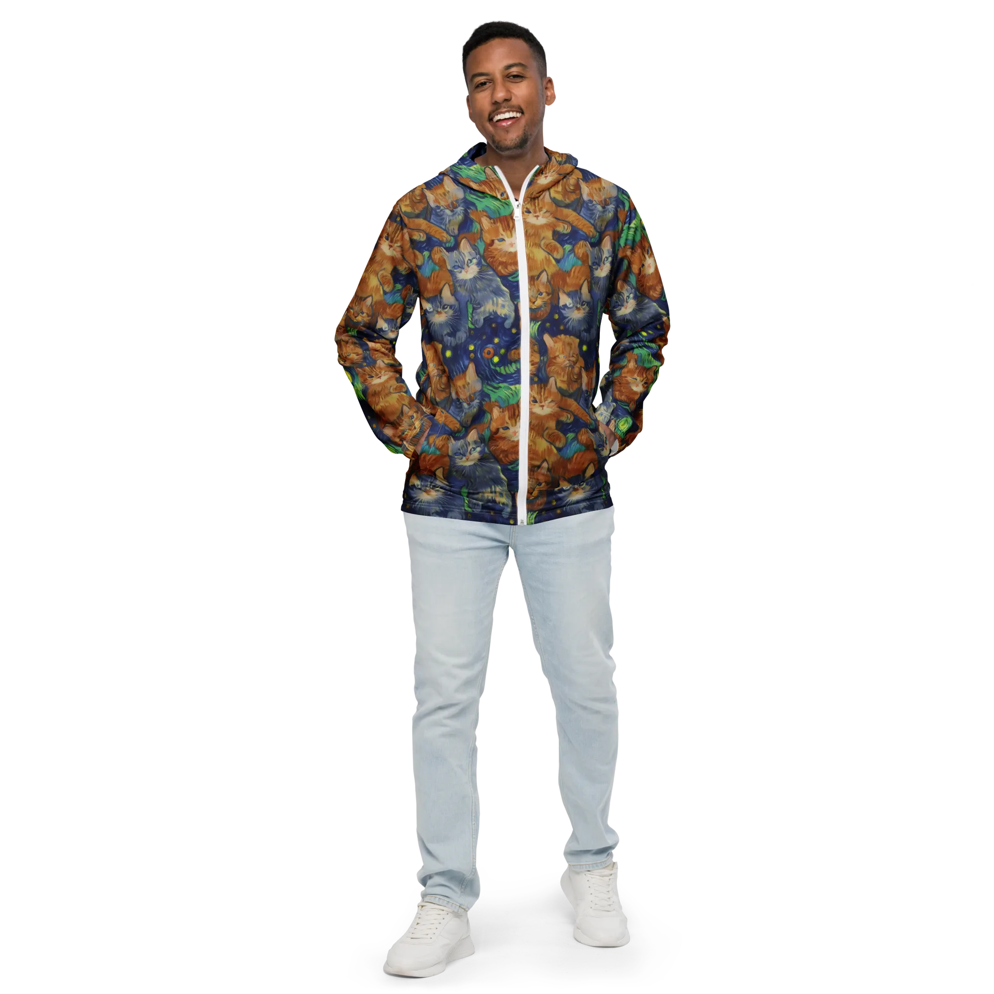 Celestial Claws on Men's Windbreaker — Front