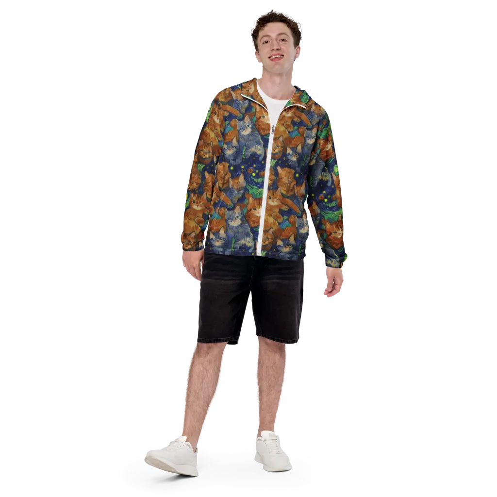 Celestial Claws on Men's Windbreaker — Front