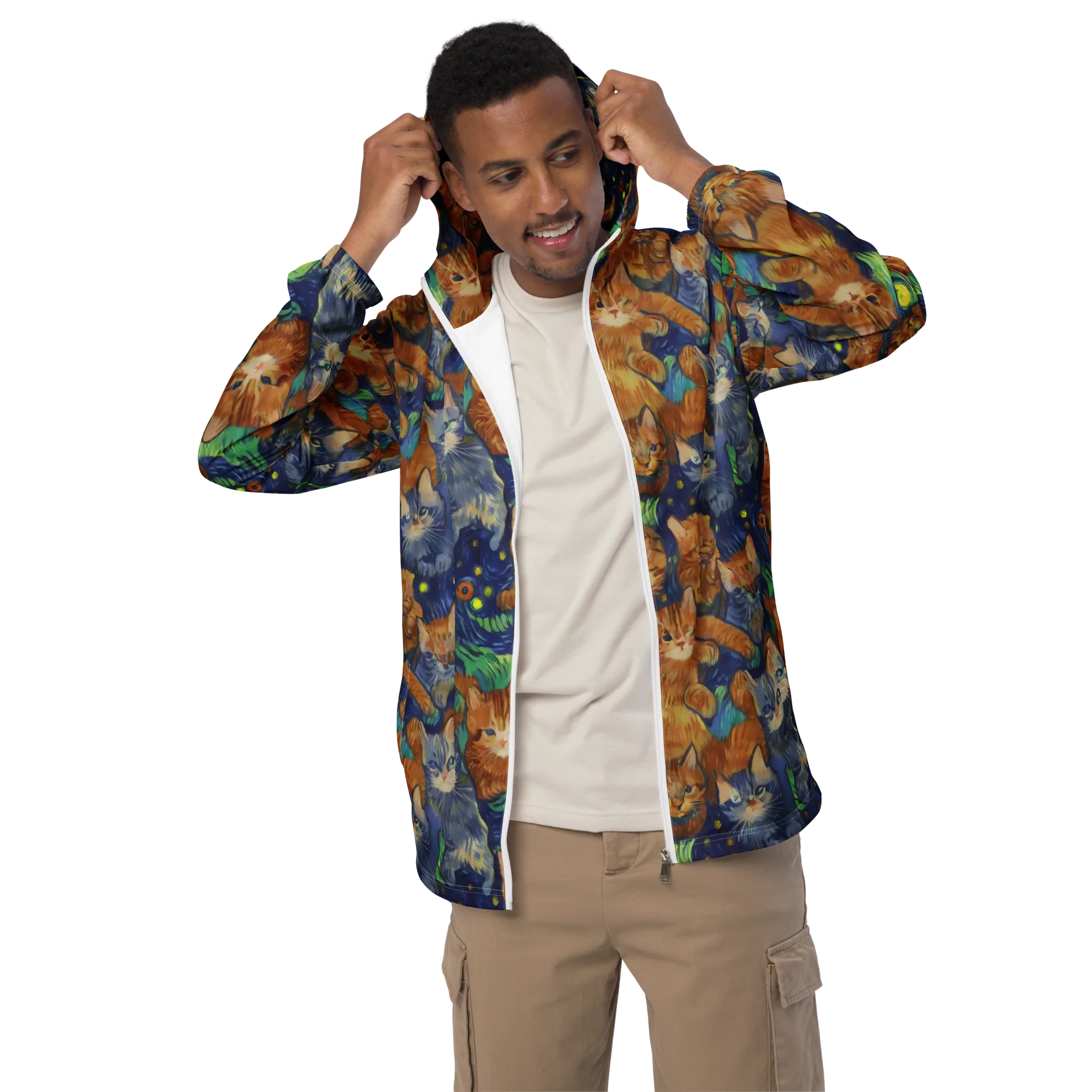 Celestial Claws on Men's Windbreaker — Front