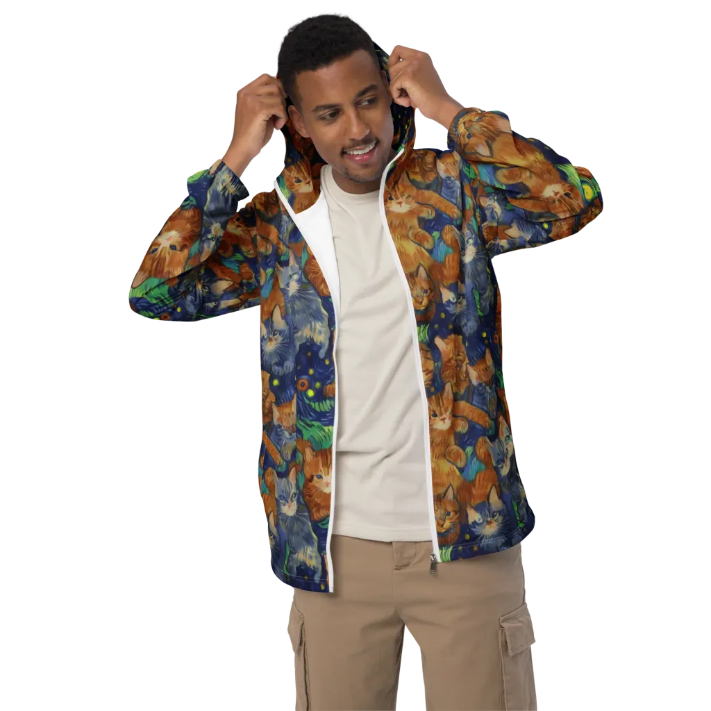 Celestial Claws on Men's Windbreaker — Front