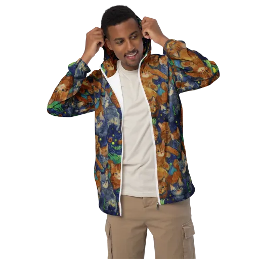Celestial Claws on a Men's Windbreaker