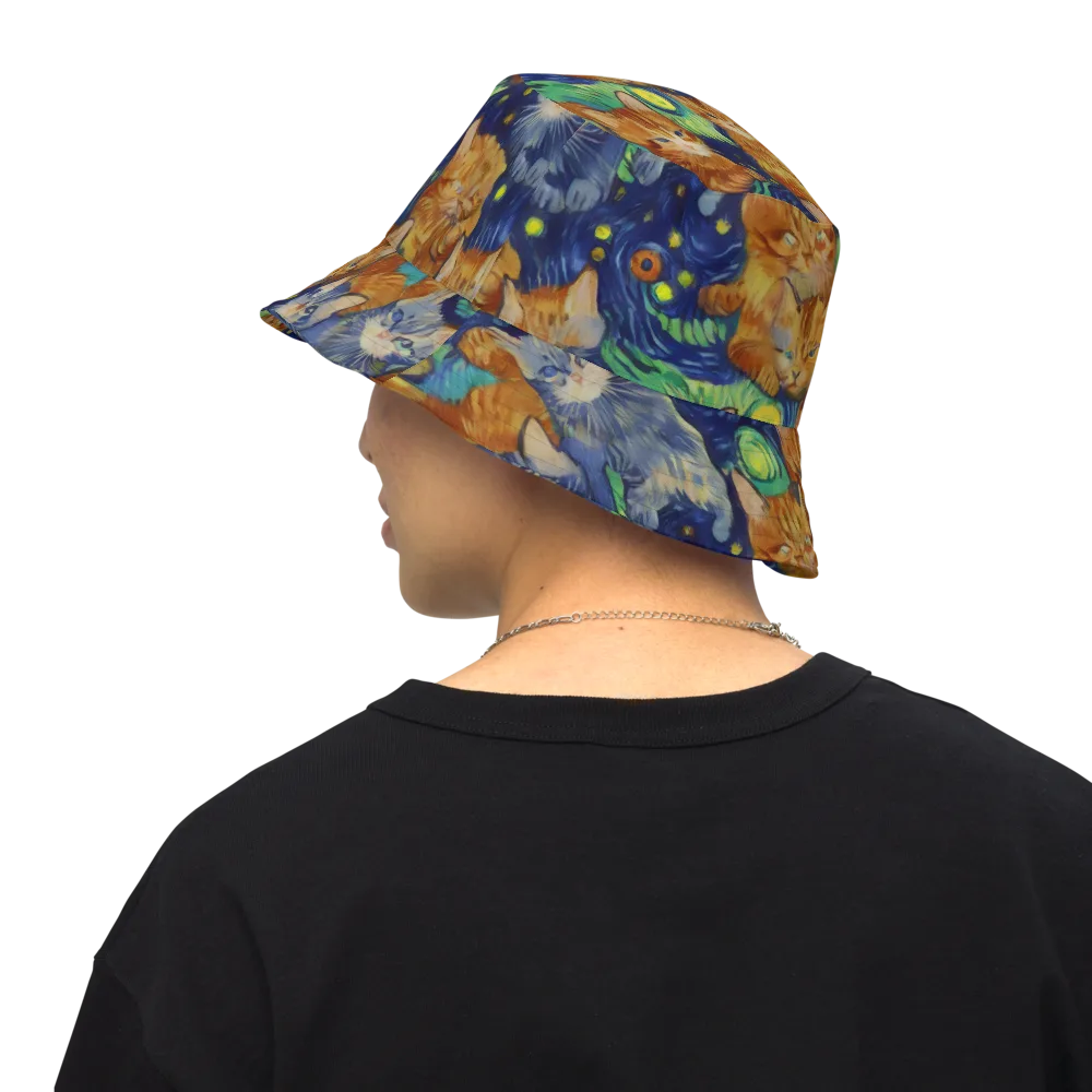 Celestial Claws on Reversible Bucket Hat — Back Inside