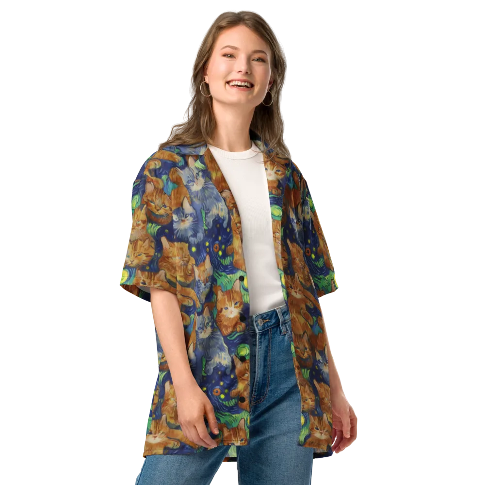 Celestial Claws on Button Shirt — Front