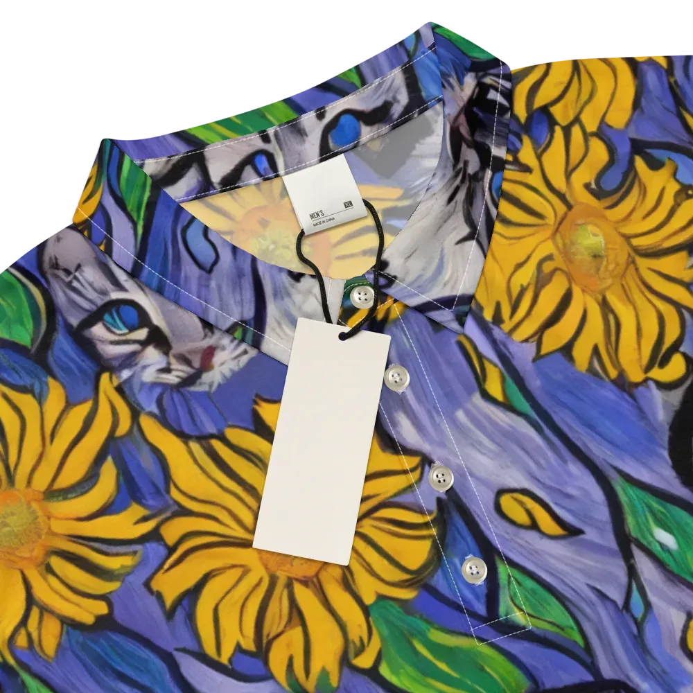 Feline Flora on Men's Slim Fit Polo Shirt — Product details
