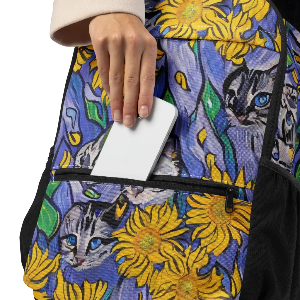 Feline Flora on Utility Backpack — Product details