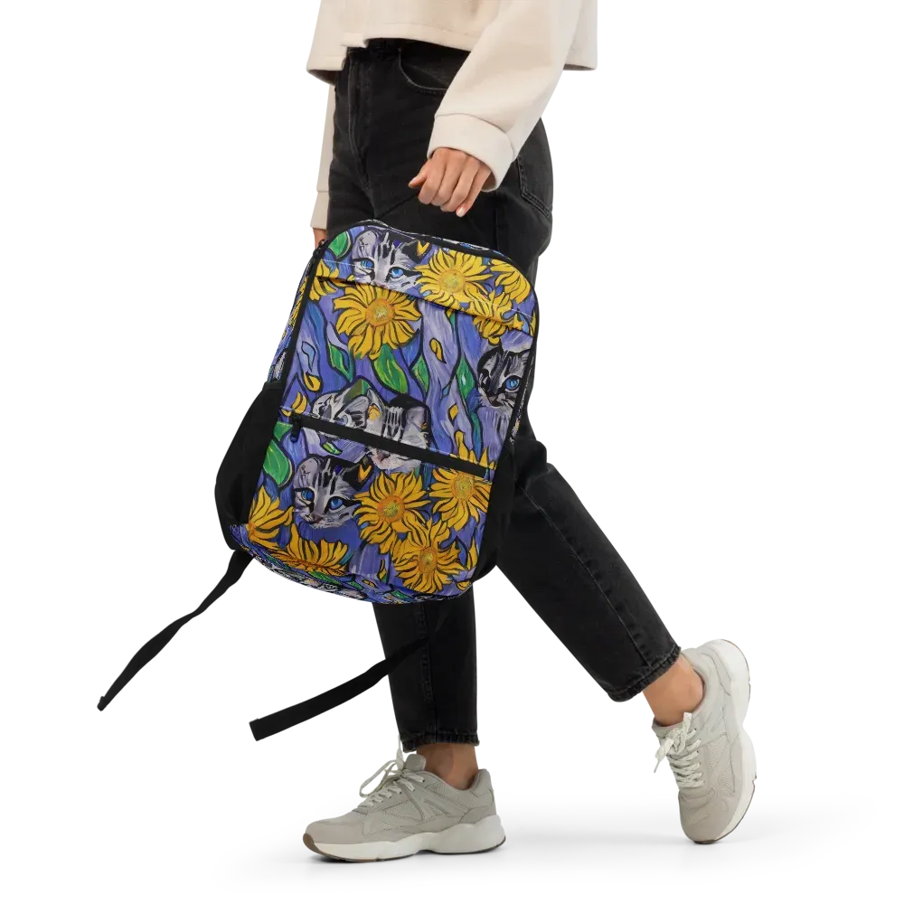Feline Flora on Utility Backpack — Front