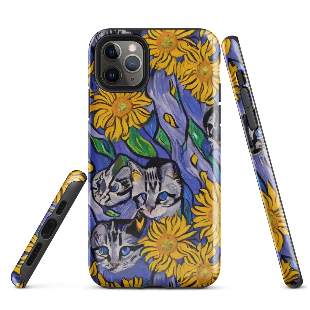 Feline Flora on Tough Case for iPhone® — Front
