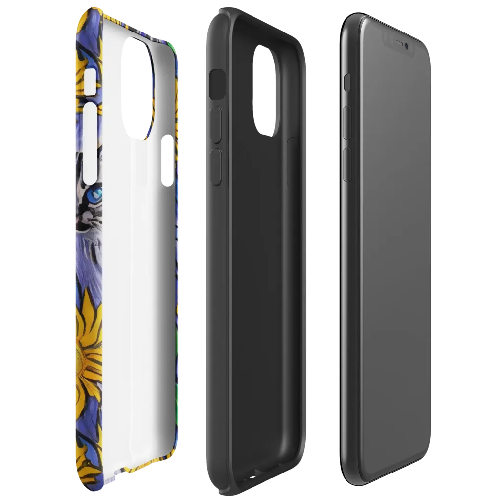 Feline Flora on Tough Case for iPhone® — Right