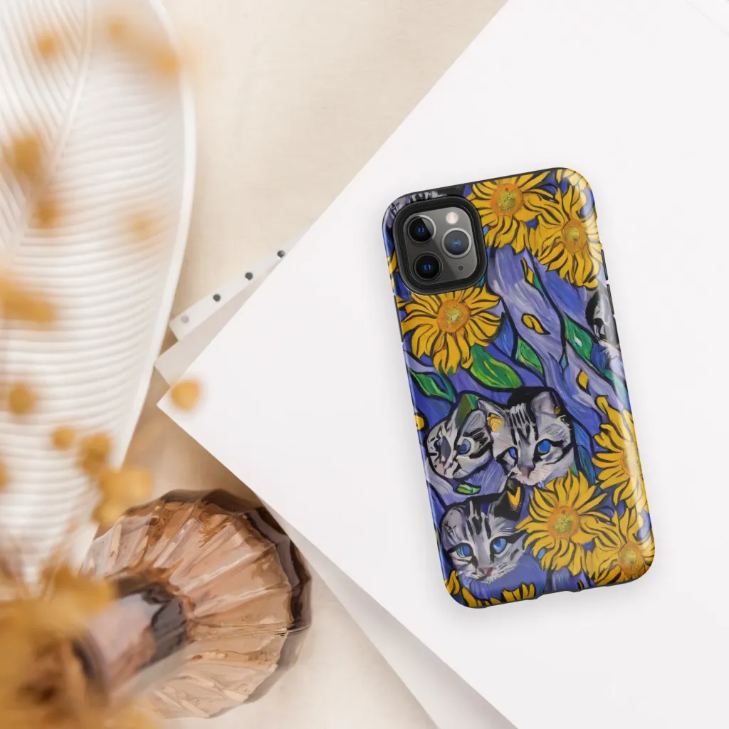 Feline Flora on Tough Case for iPhone® — Front