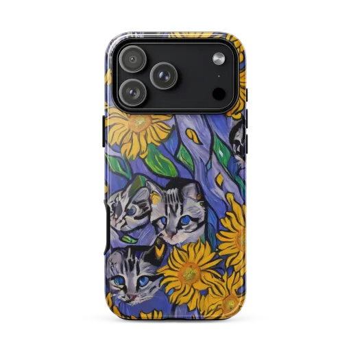 Feline Flora on a Tough Case for iPhone®
