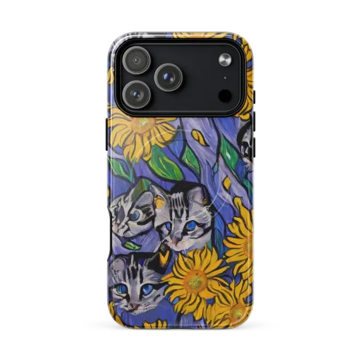 Feline Flora on a MagSafe Tough Case for iPhone®