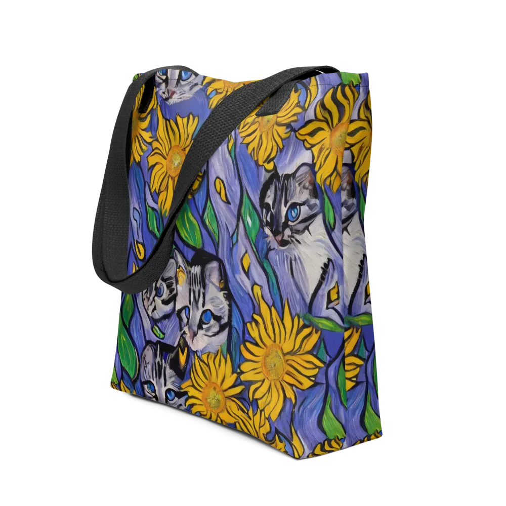 Feline Flora on Tote Bag — Front