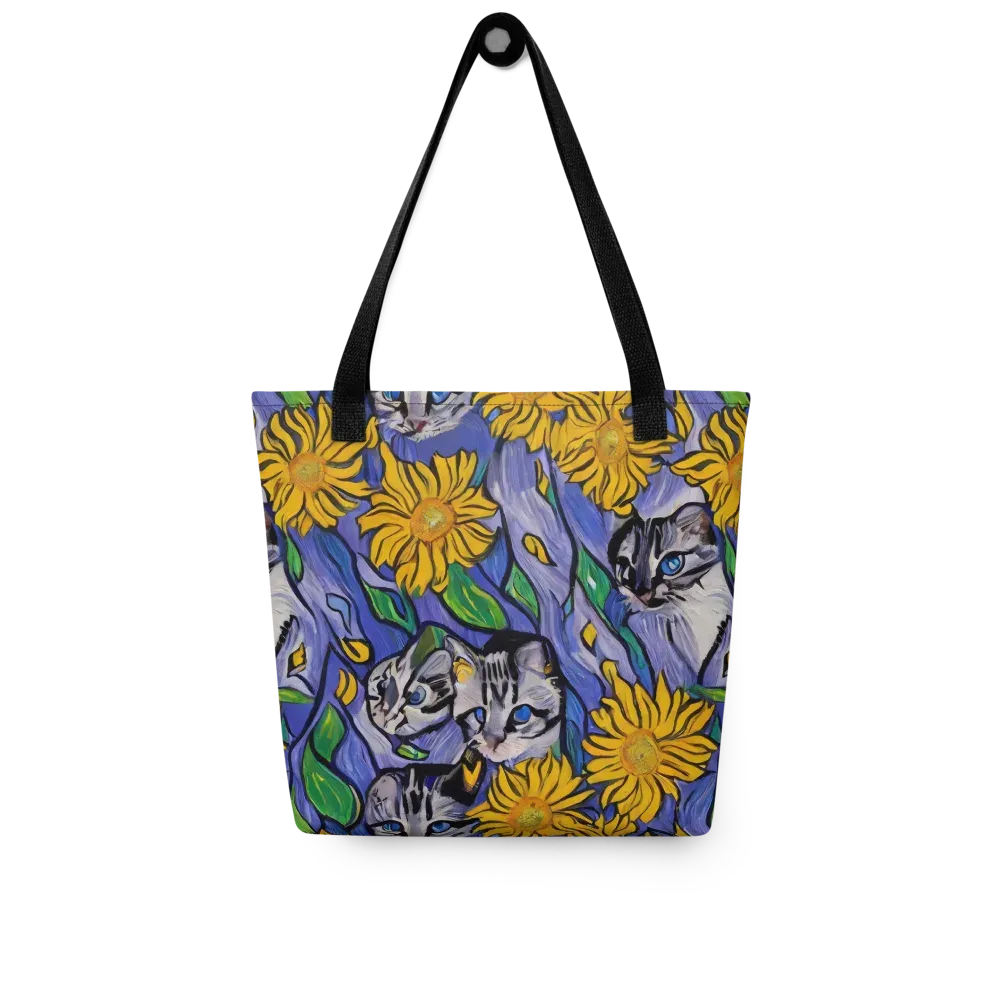 Feline Flora on Tote Bag — Front
