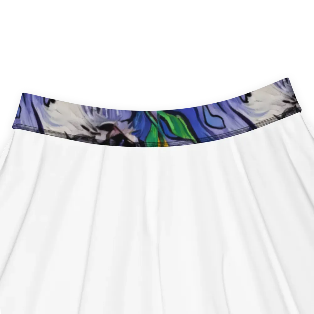Feline Flora on Skater Skirt — Product details