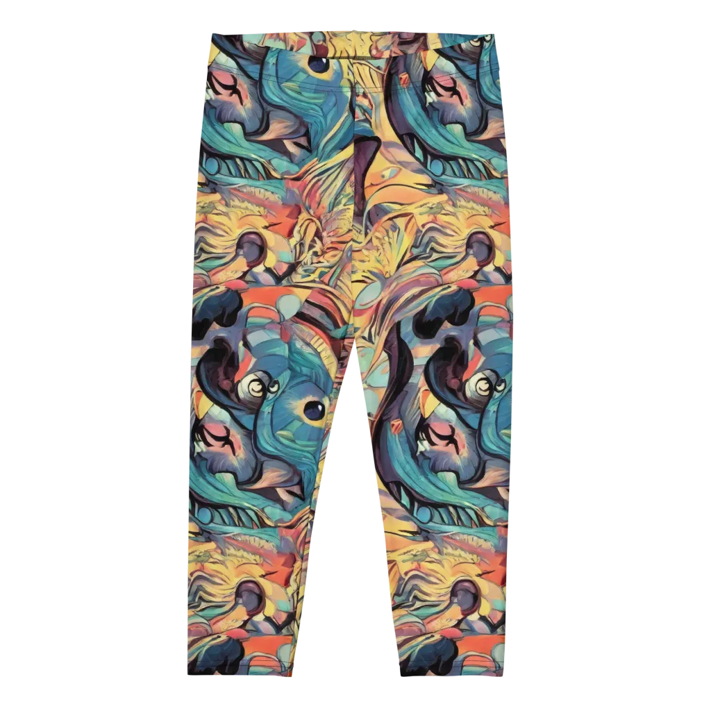Harmonic Dream on Capri Leggings — Front