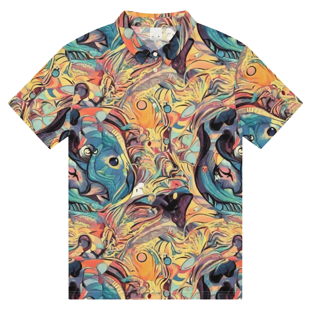 Harmonic Dream on Men's Slim Fit Polo Shirt — Front