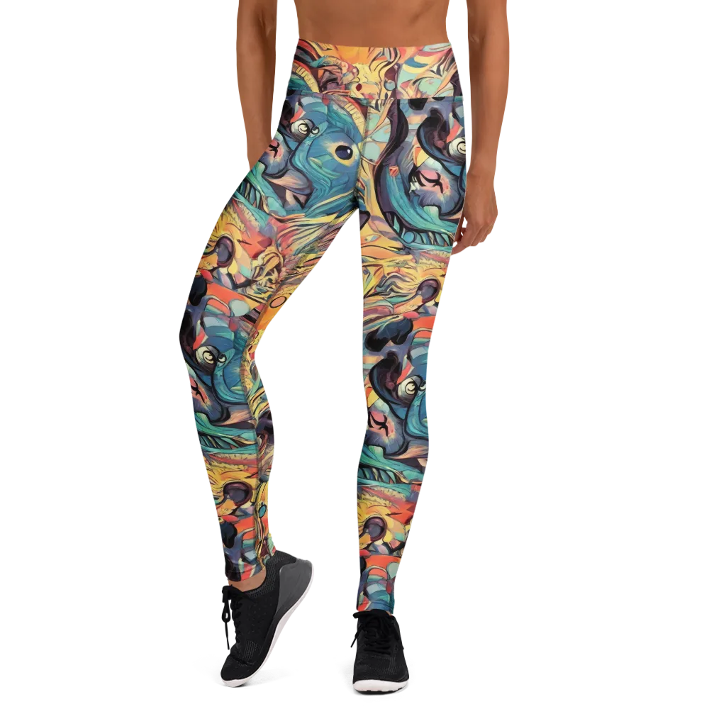 Harmonic Dream on Yoga Leggings — Front