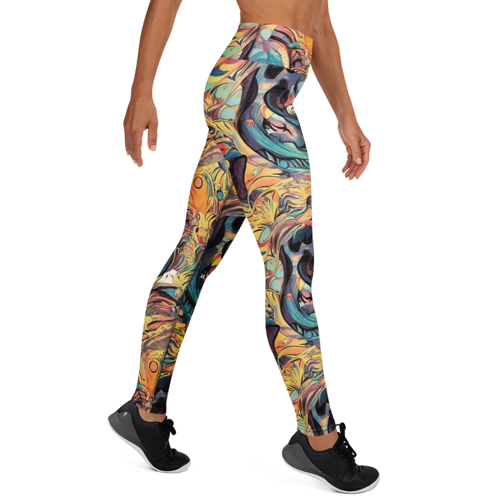 Harmonic Dream on Yoga Leggings — Right