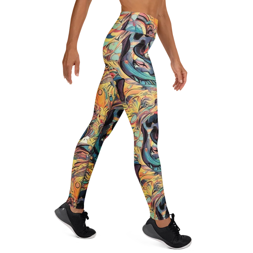Harmonic Dream on Yoga Leggings — Right