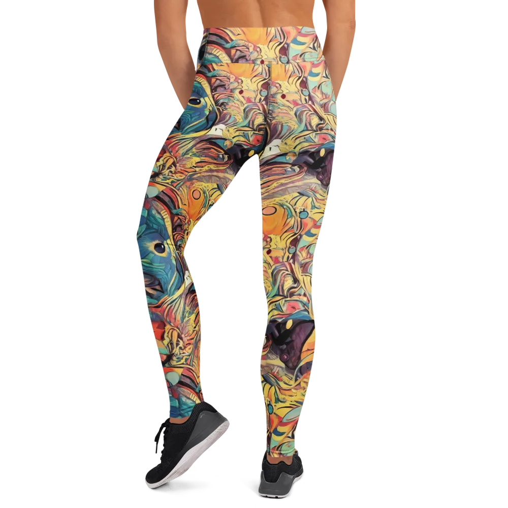 Harmonic Dream on Yoga Leggings — Back
