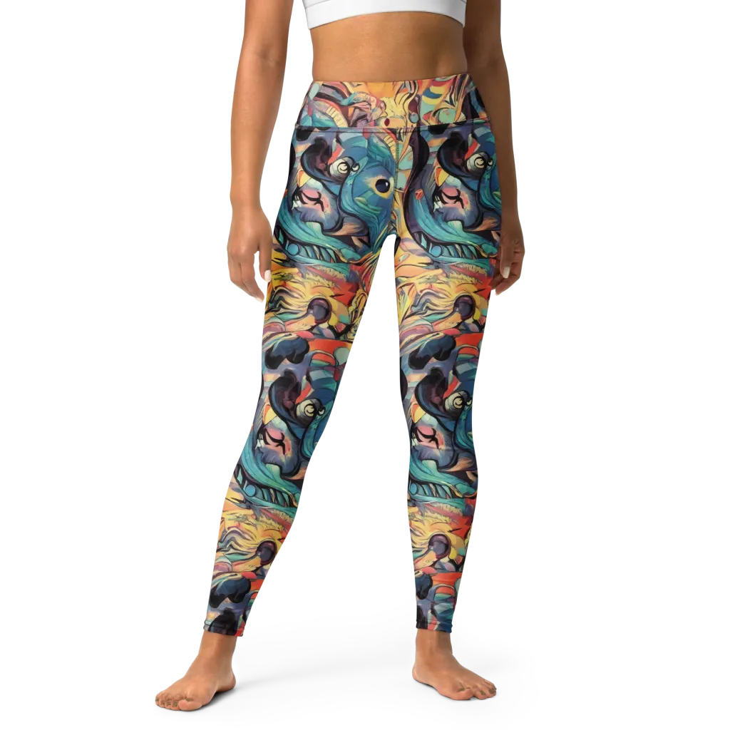 Harmonic Dream on Yoga Leggings — Front