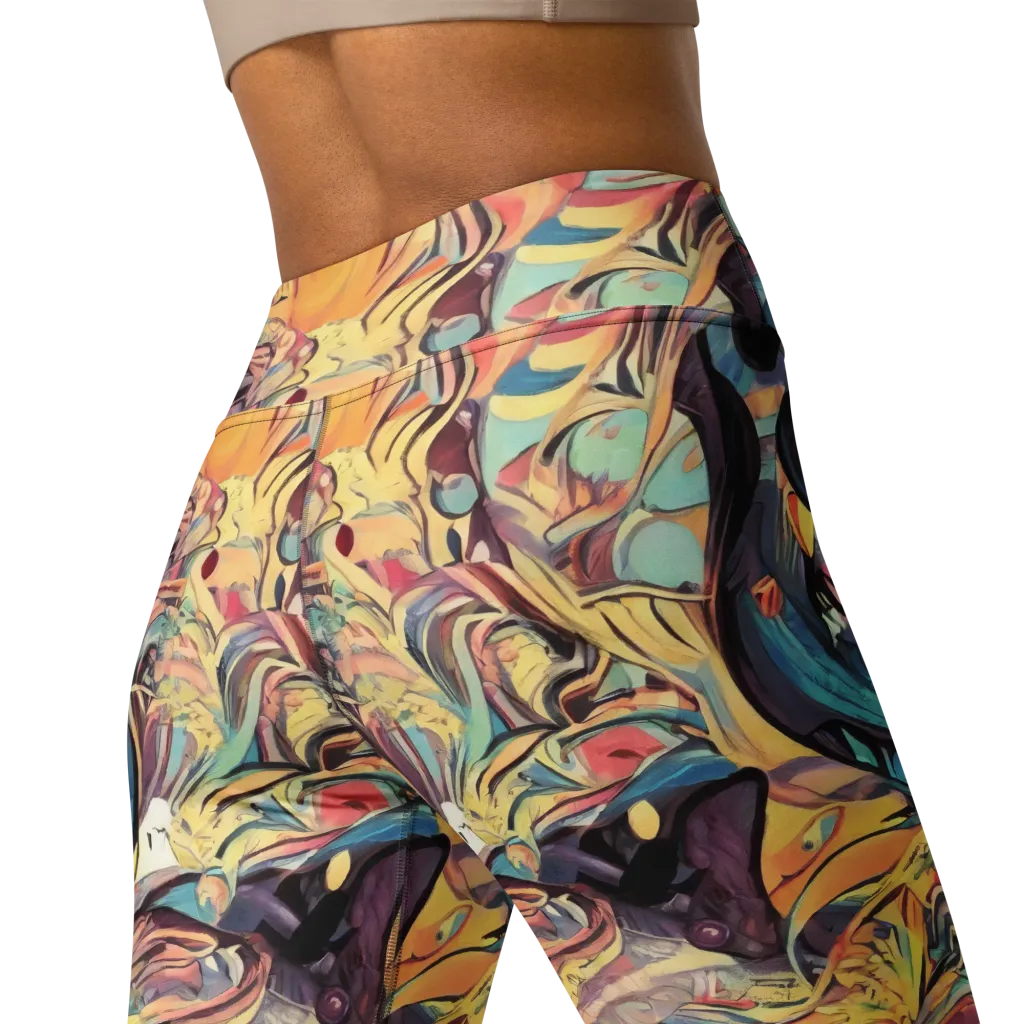 Harmonic Dream on Yoga Leggings — Back