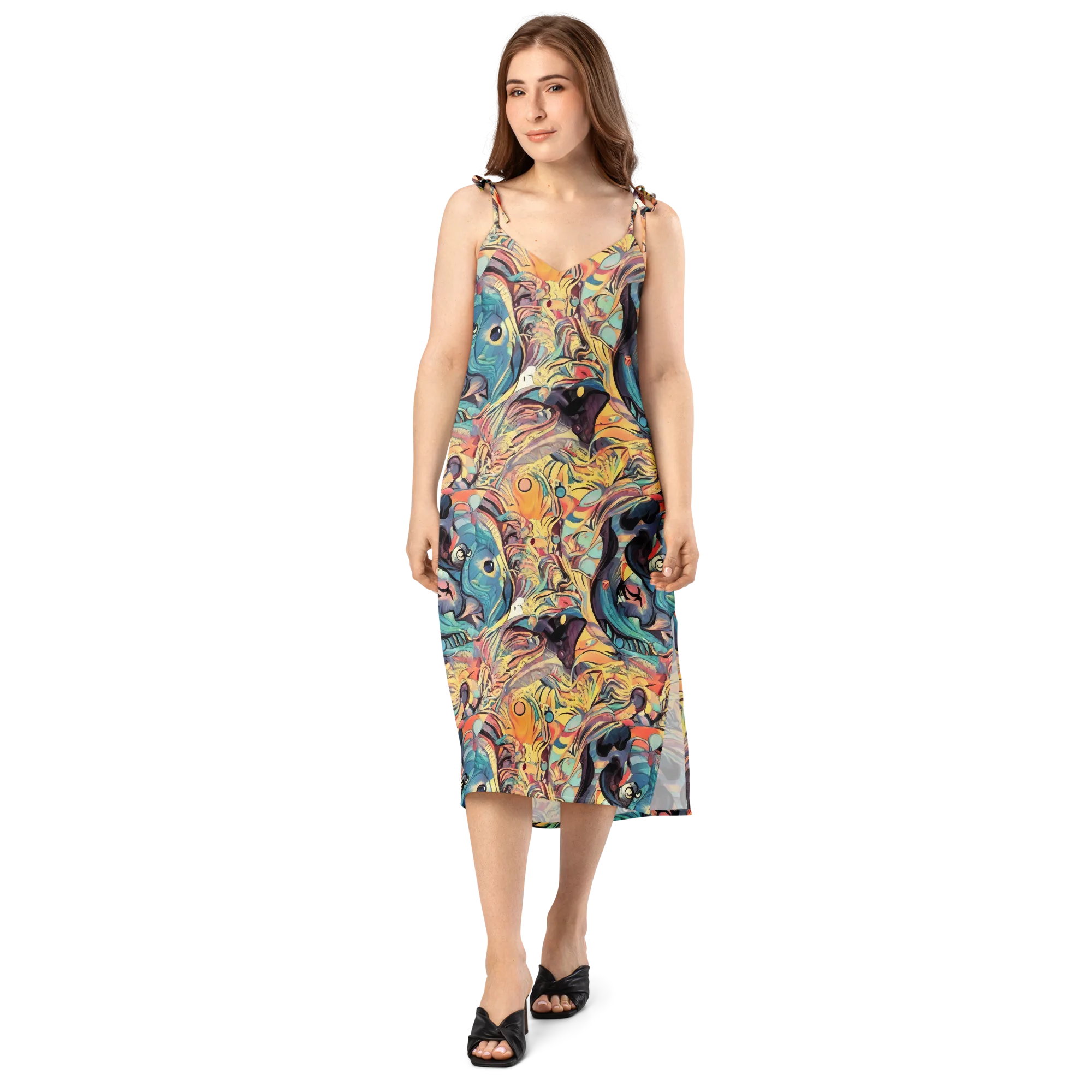 Harmonic Dream on Slip Dress — Front