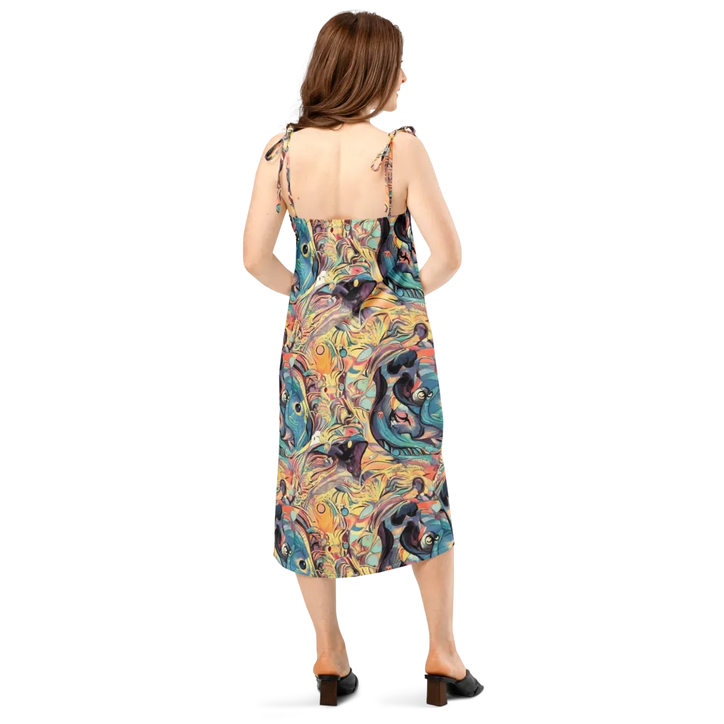 Harmonic Dream on Slip Dress — Back