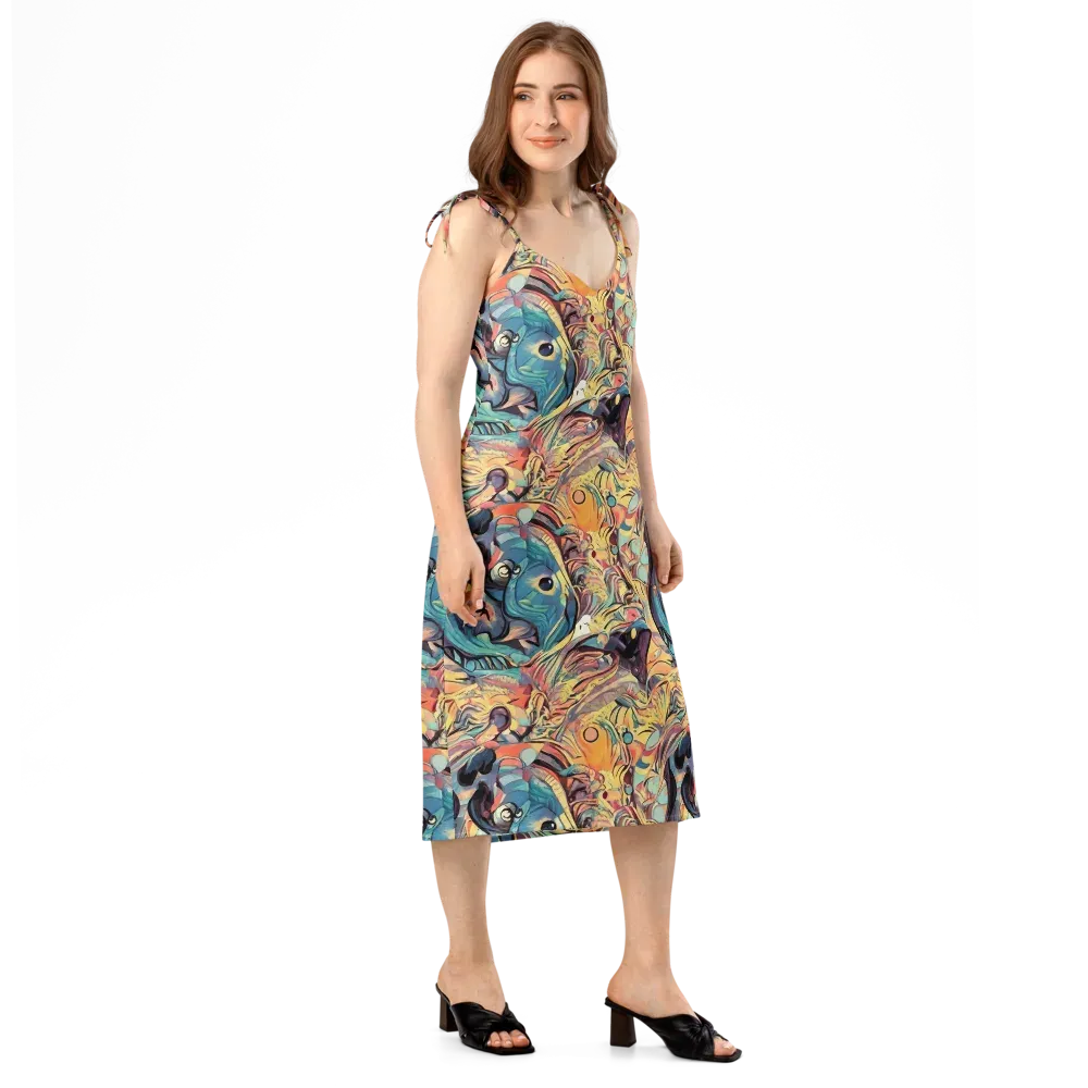 Harmonic Dream on Slip Dress — Right Front