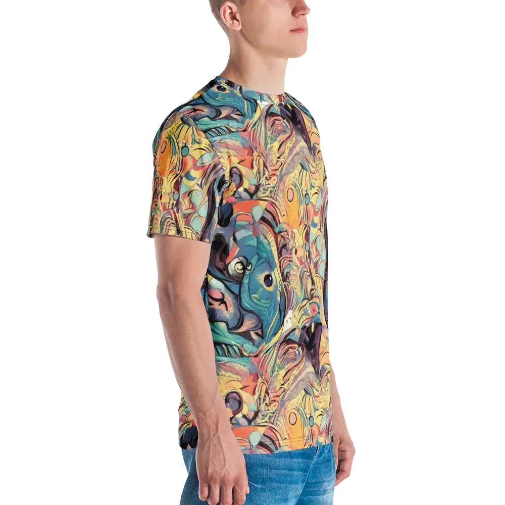 Harmonic Dream on Men's Crew Neck T-Shirt — Right