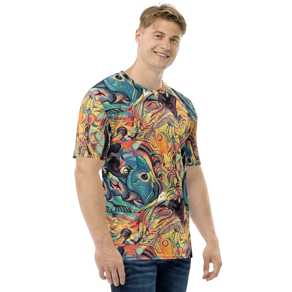 Harmonic Dream on Men's Crew Neck T-Shirt — Right