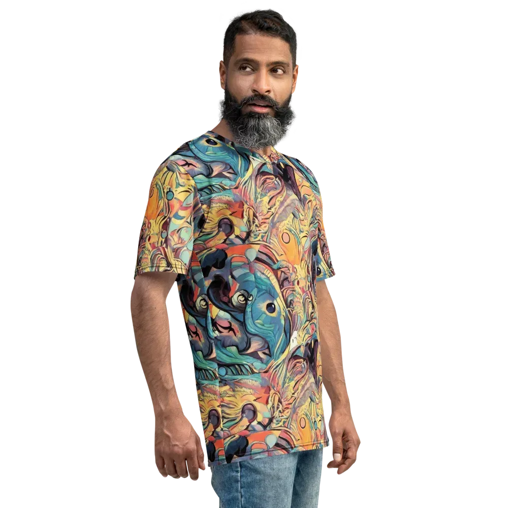 Harmonic Dream on Men's Crew Neck T-Shirt — Right