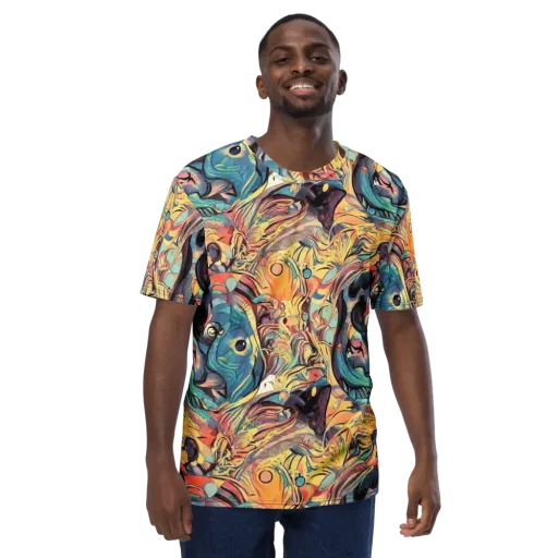 Harmonic Dream on a Men's Crew Neck T-Shirt