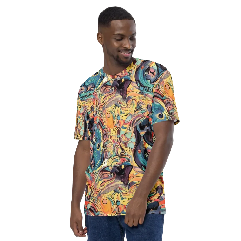 Harmonic Dream on Men's Crew Neck T-Shirt — Left