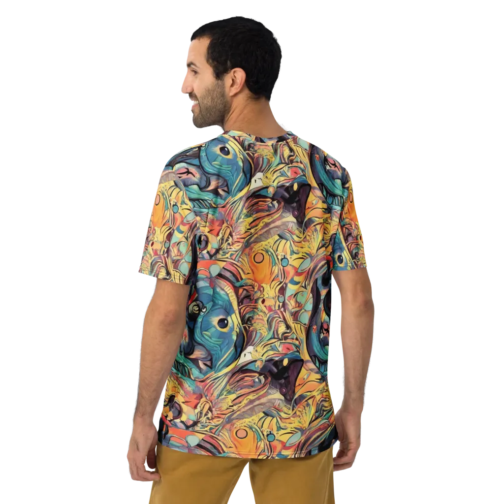 Harmonic Dream on Men's Crew Neck T-Shirt — Back