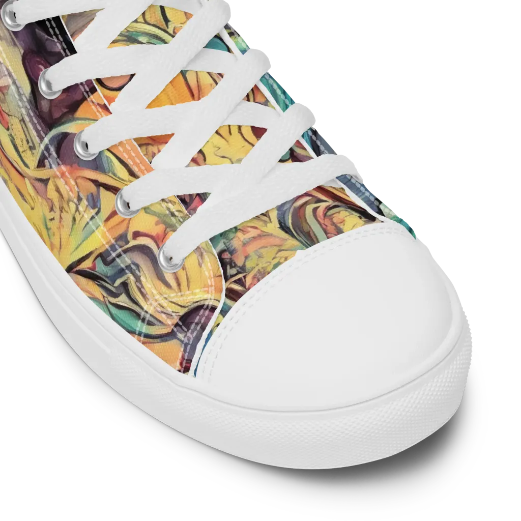 Harmonic Dream on Men's High Top Canvas Shoes — Product details