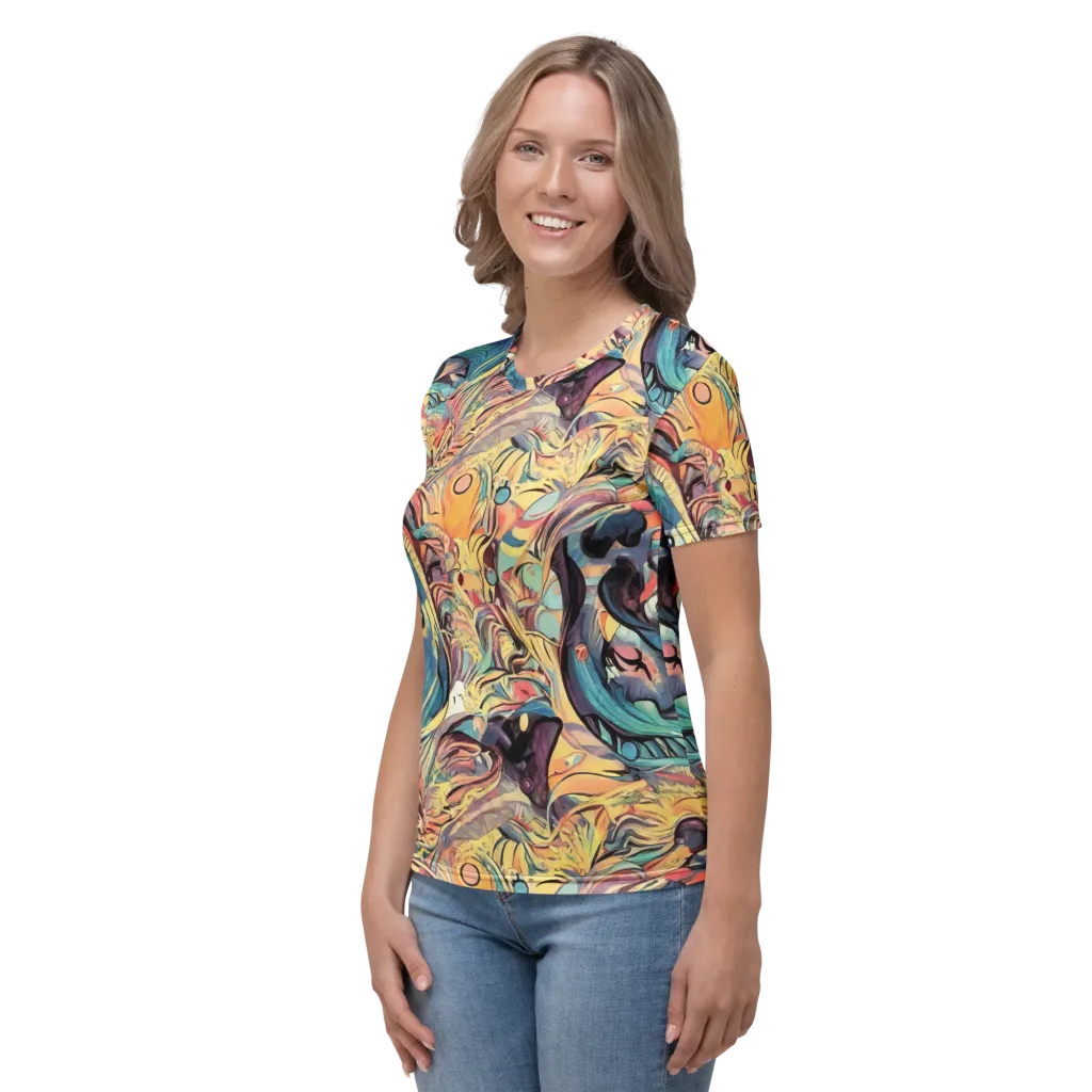 Harmonic Dream on Women's Crew Neck T-Shirt — Left