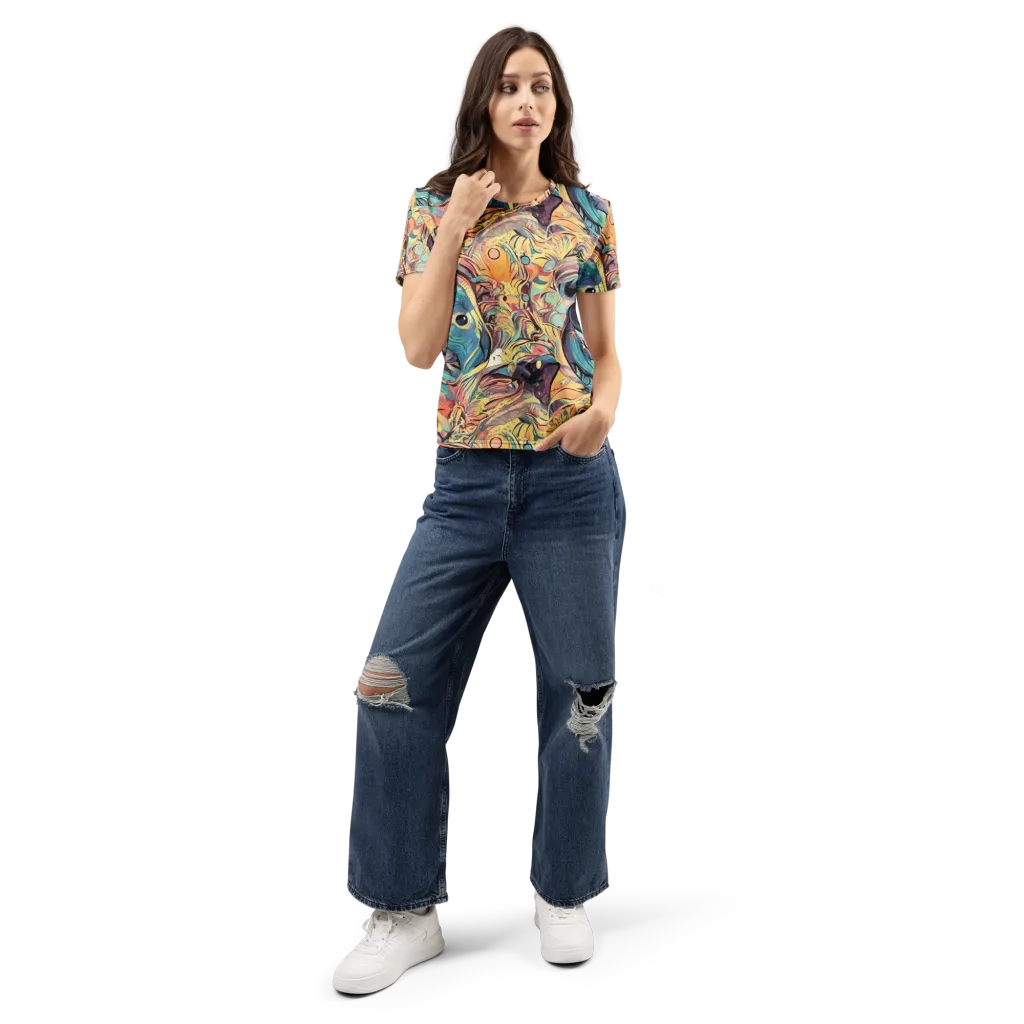Harmonic Dream on Women's Crew Neck T-Shirt — Front