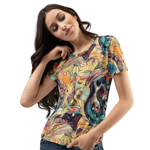 Harmonic Dream on a Women's Crew Neck T-Shirt