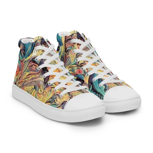 Harmonic Dream on a Women's High Top Canvas Shoes