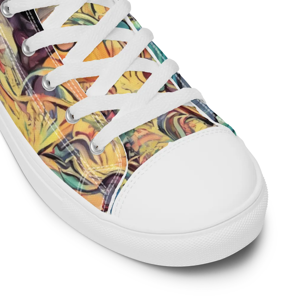 Harmonic Dream on Women's High Top Canvas Shoes — Product details