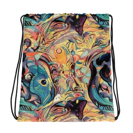 Harmonic Dream on a Drawstring Bag