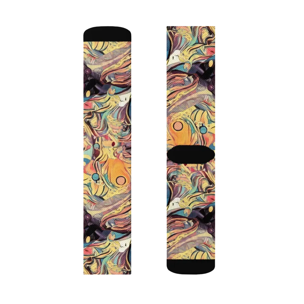 Harmonic Dream on Socks — Right Sock