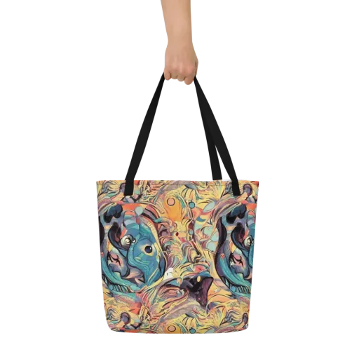 Harmonic Dream on a Large Tote Bag W/ Pocket