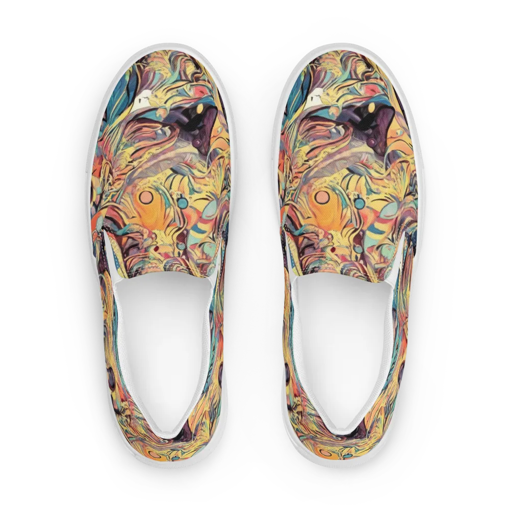 Harmonic Dream on Women's Slip-On Canvas Shoes — Front