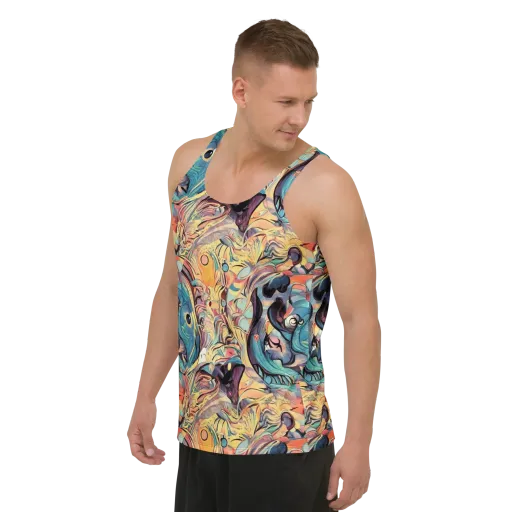 Harmonic Dream on a Men's Tank Top
