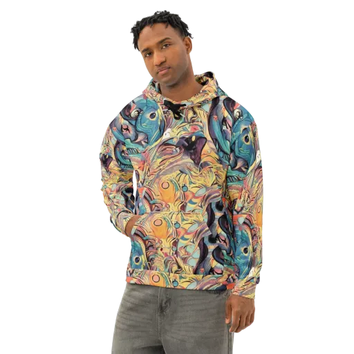 Harmonic Dream on a Cotton Hoodie