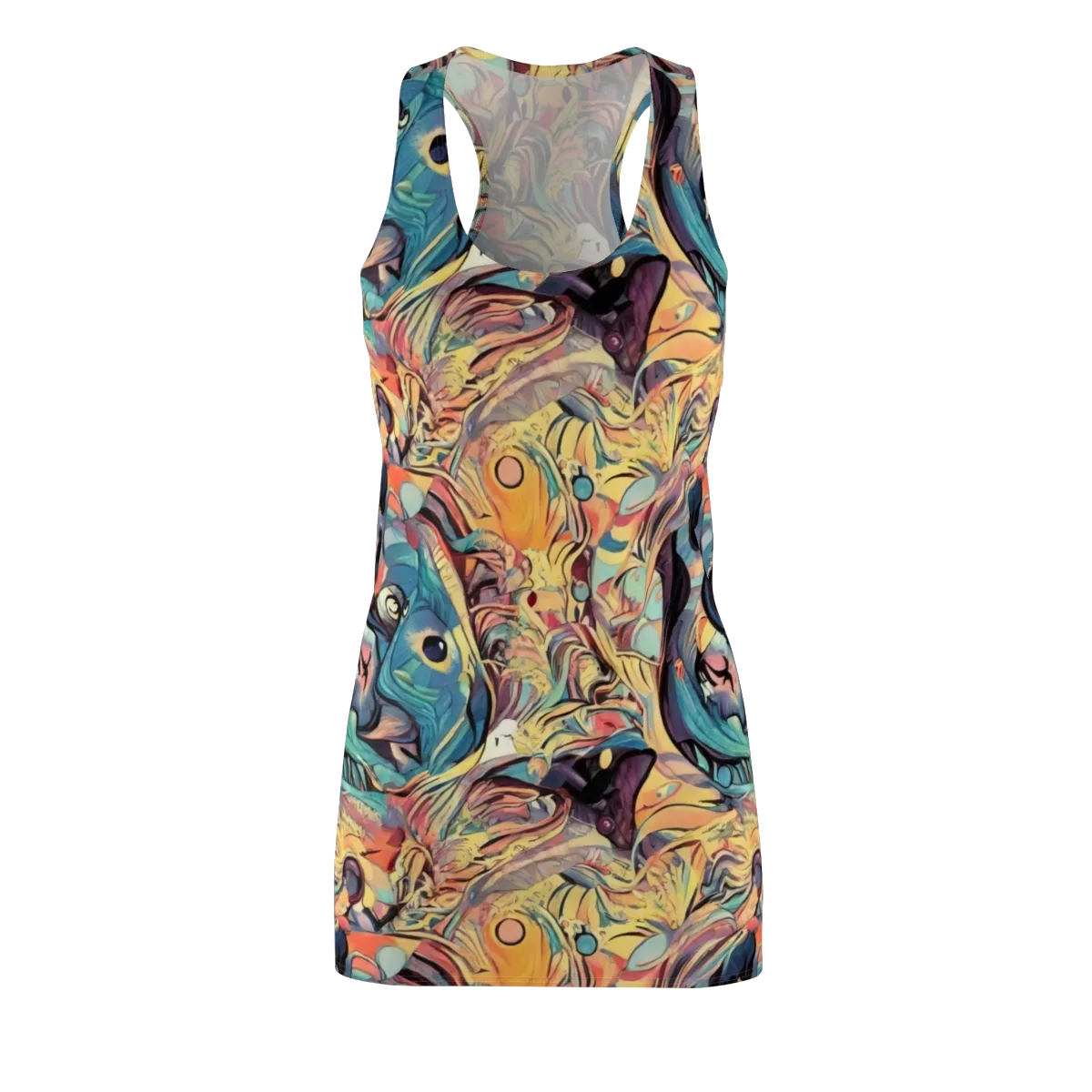 Harmonic Dream on Racerback Dress — Front